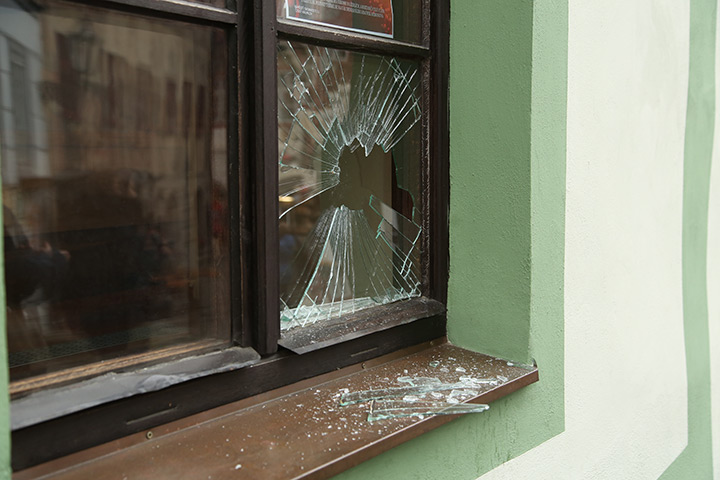 A2B Glass are able to board up broken windows while they are being repaired in Batley.